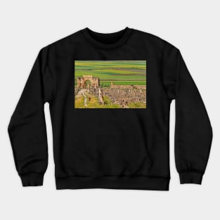 Triumphal Arch & Town, Volubilis Crewneck Sweatshirt